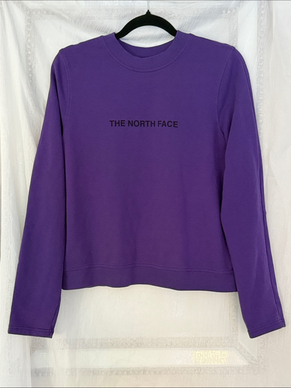 The North Face Purple Metro View Crewneck Sweatshirt Women's Large FA19